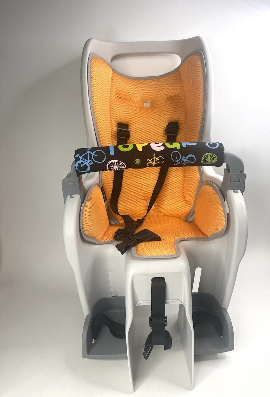 Topeak Baby Seat 2 Wrap-Around Safety Orange, Light Gray Lock Not Included